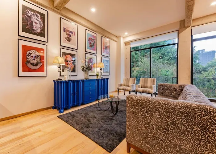 Spacious Roma Norte Loft With Art & Views