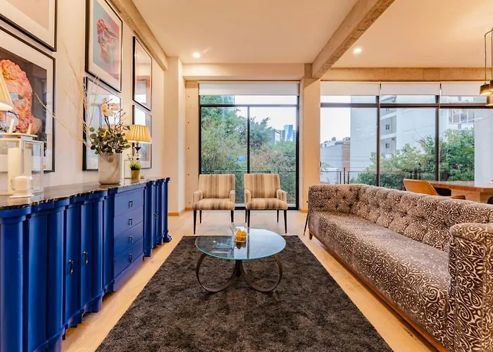 Сasa de vacaciones Spacious Roma Norte Loft With Art & Views *