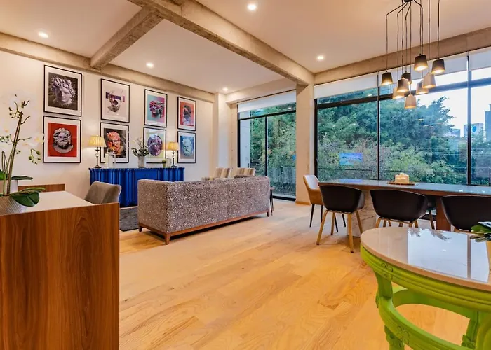 Сasa de vacaciones Spacious Roma Norte Loft With Art & Views *