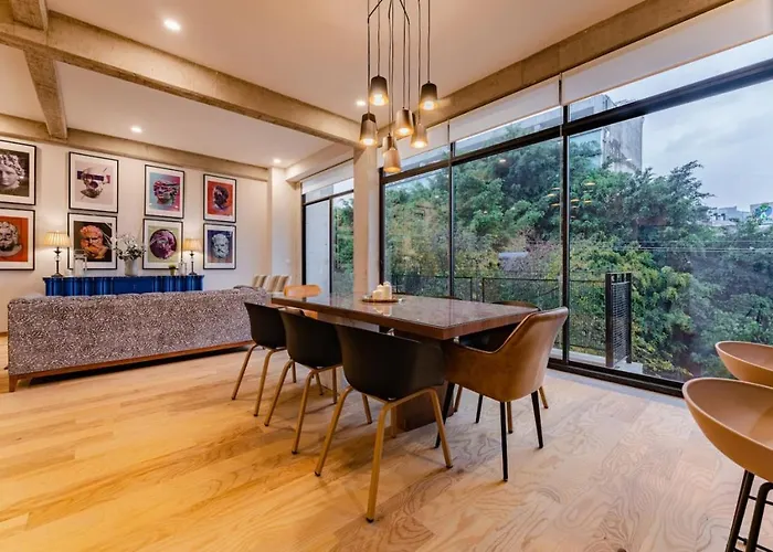 Сasa de vacaciones Spacious Roma Norte Loft With Art & Views